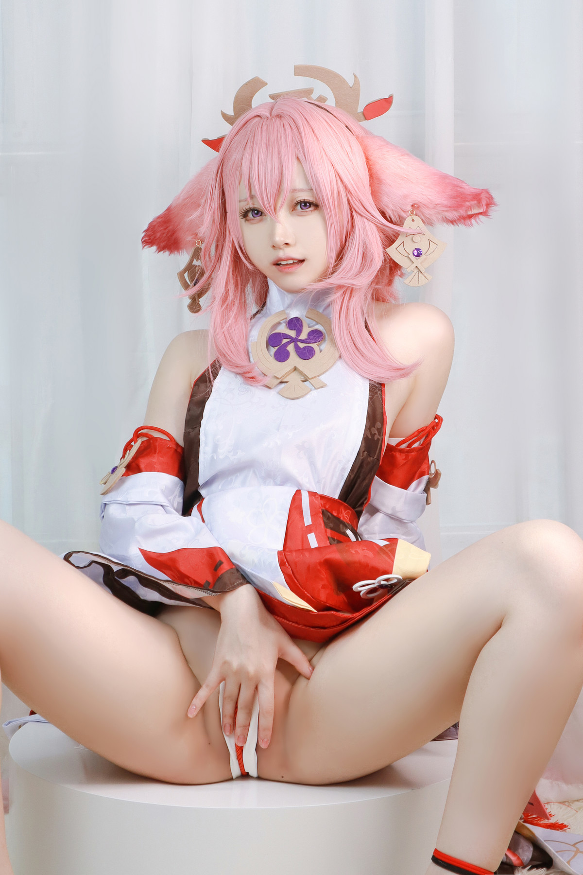 Cosplay Asagiriai愛ちゃん 原神 八重神子(21)