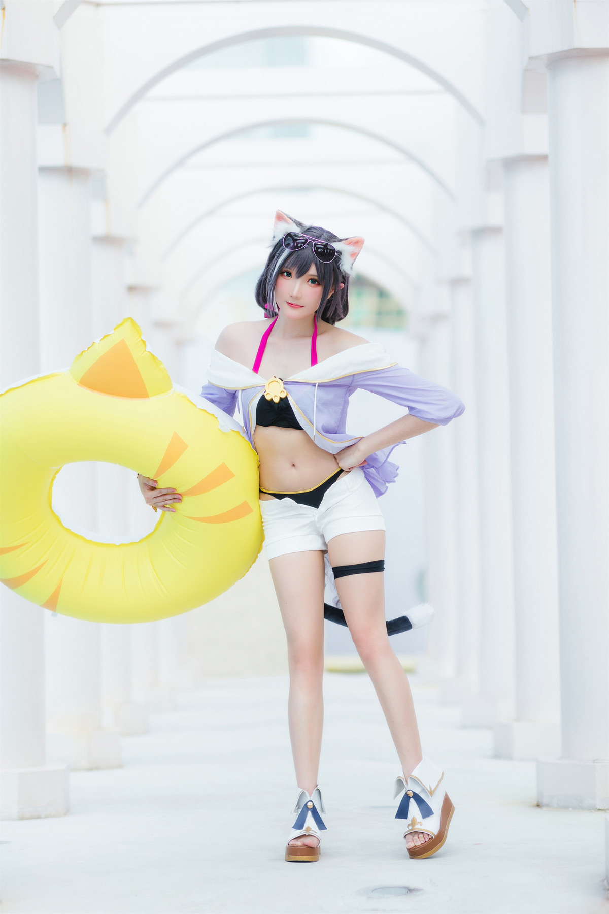 Cosplay 瓜希酱 公主连结 凯露夏日 Kyaru(15)