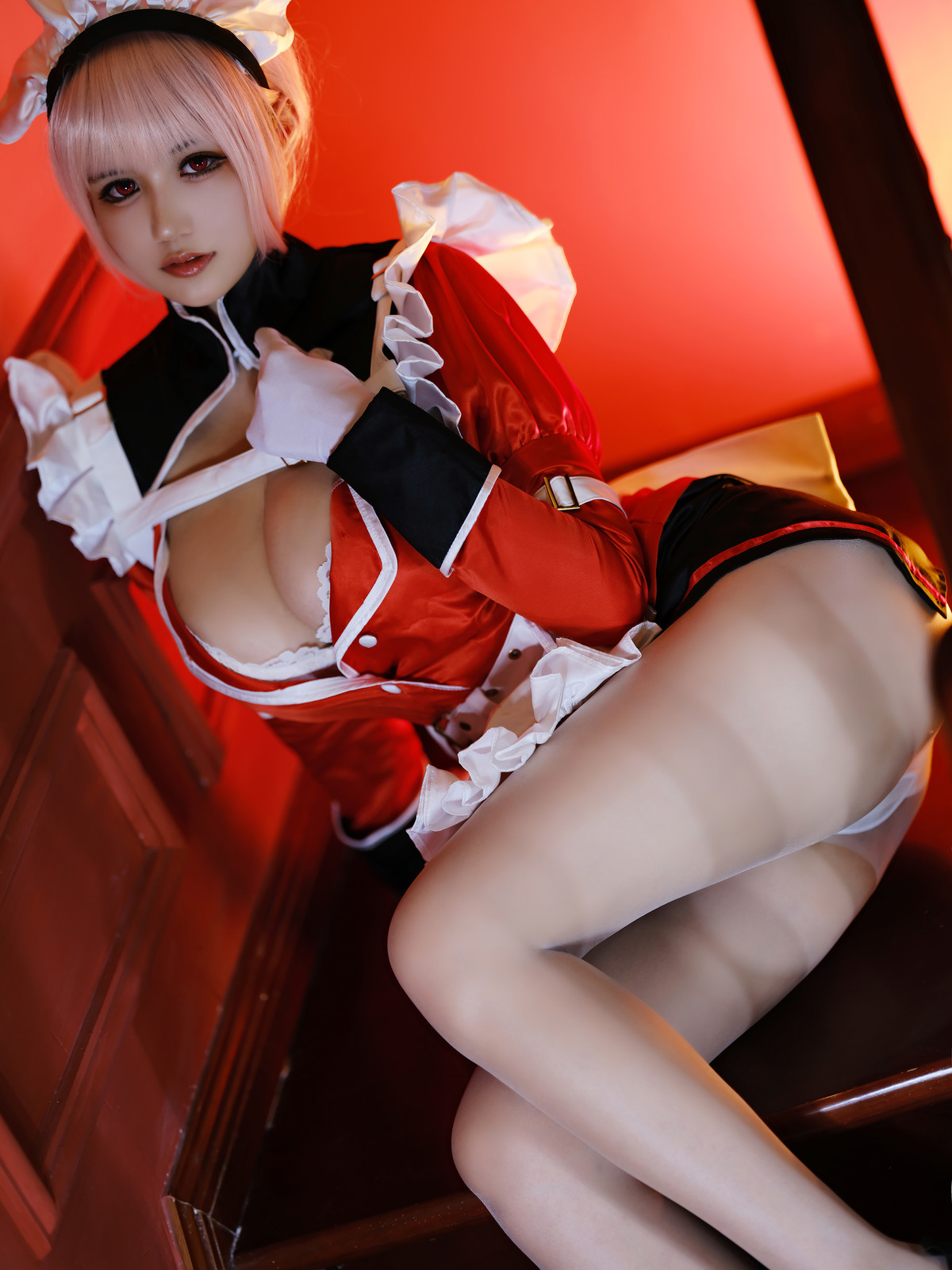 Cosplay 小仓千代w 南丁女仆(17)