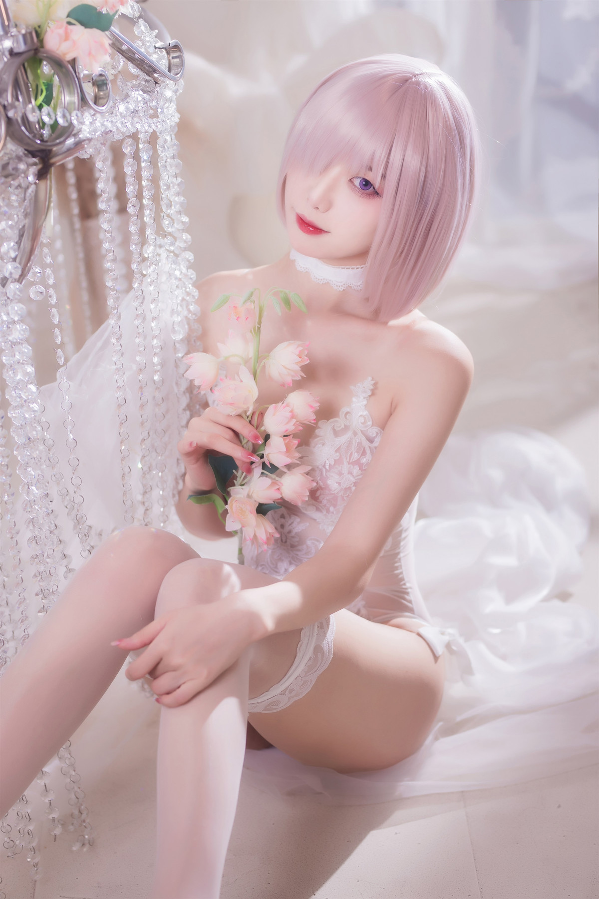 Cosplay 封疆疆v 婚纱玛修(16)