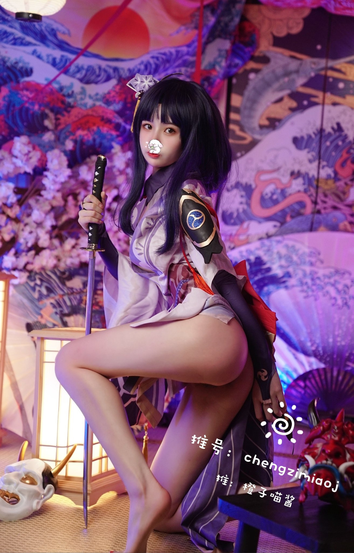 橙子喵酱 Cosplay 雷神(23)