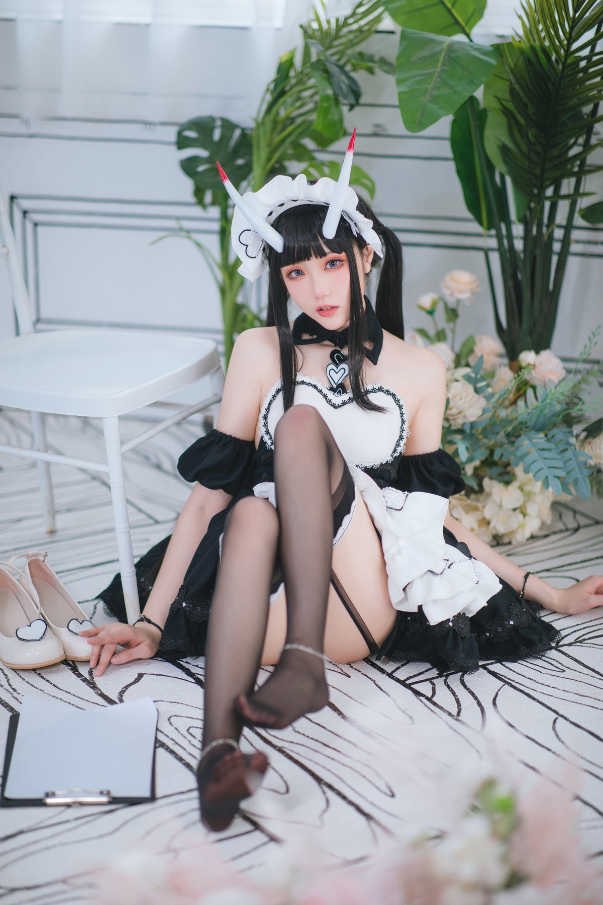 Cosplay 瓜希酱 能代女仆(17)