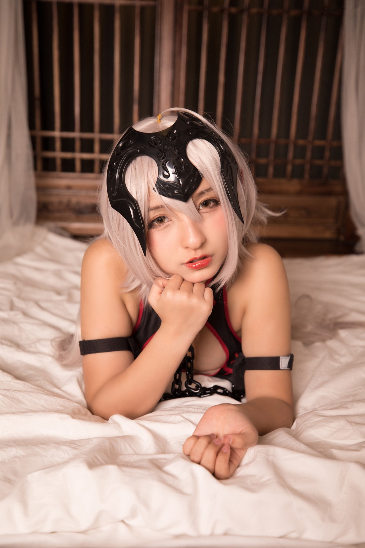 Cosplay 神楽坂真冬 电子相册-旗袍黑贞 Set.01(19)