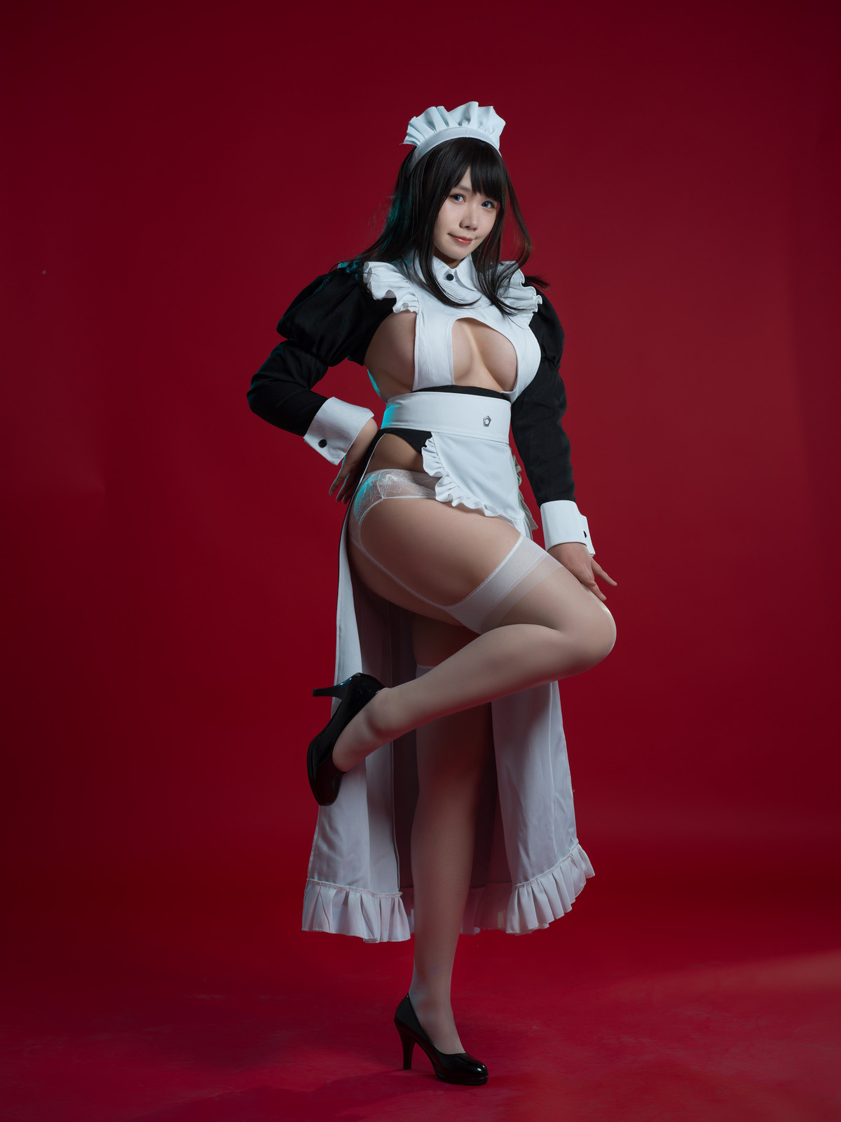 Cosplay 麻花麻花酱 女仆系列(60)