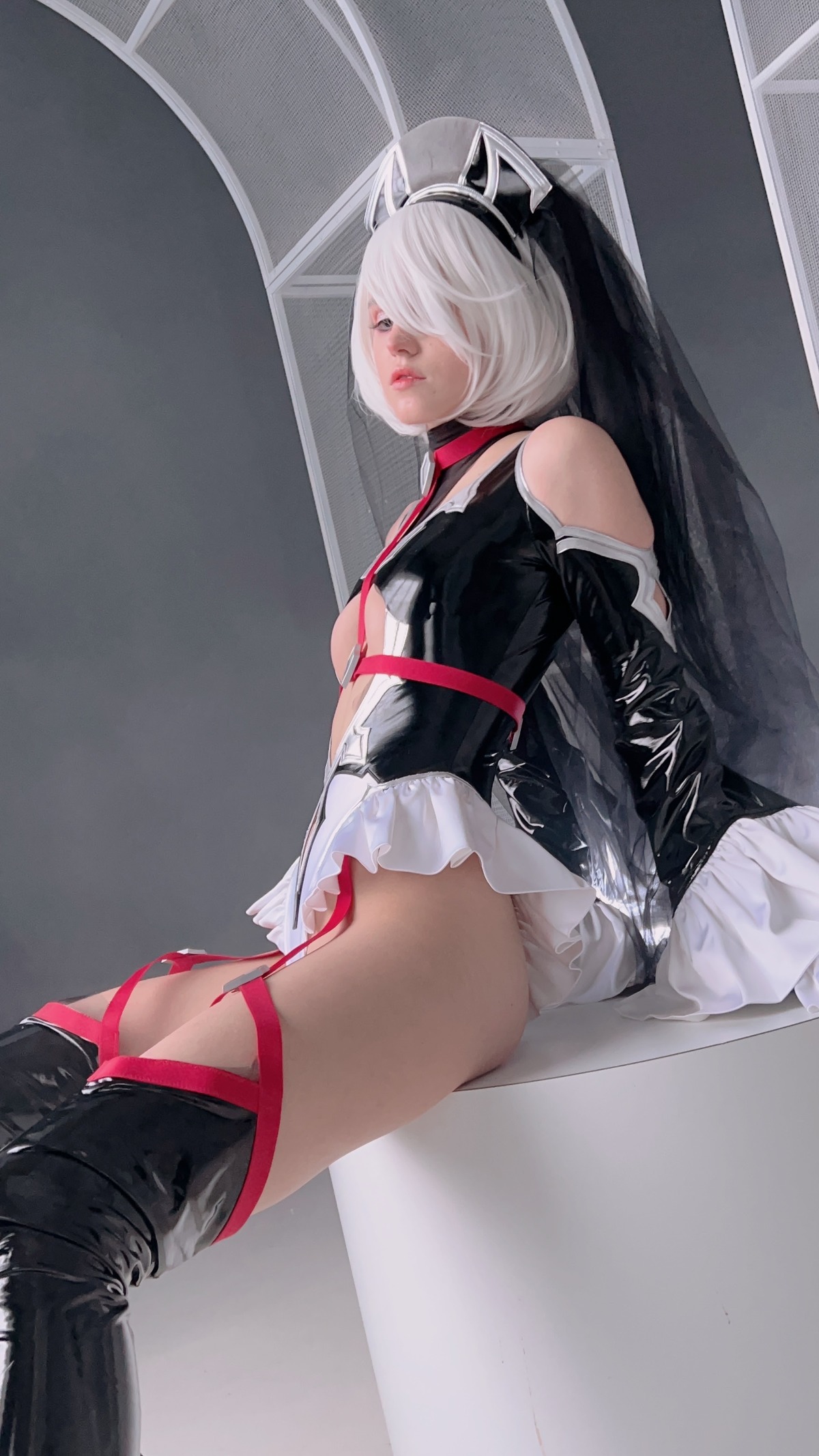 Shirogane Cosplay 2B ヨルハ２号Ｂ型 Bride Ver.(40)