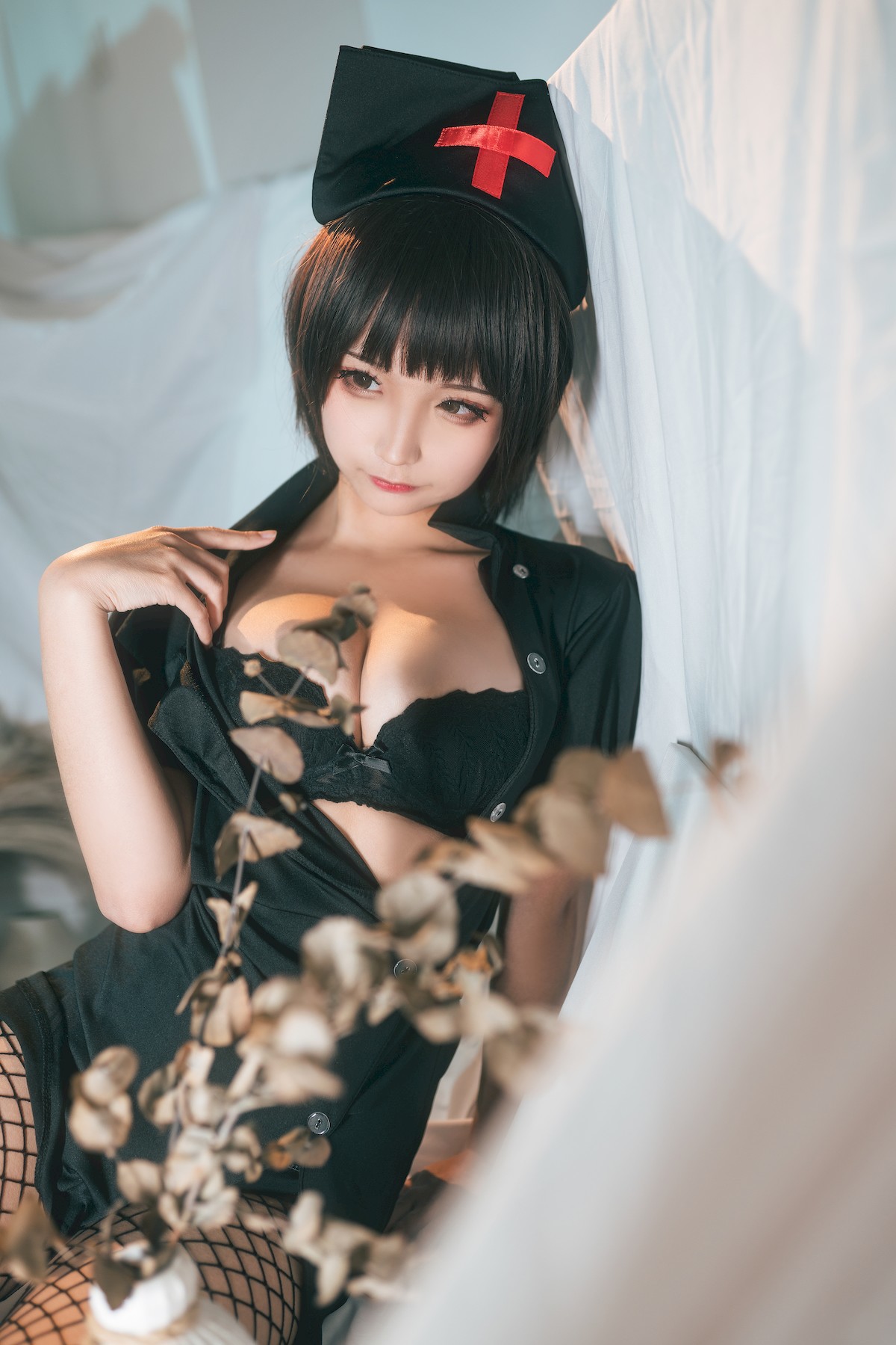 Cosplay 蠢沫沫 Chunmomo 护士 Dark Nurse(17)