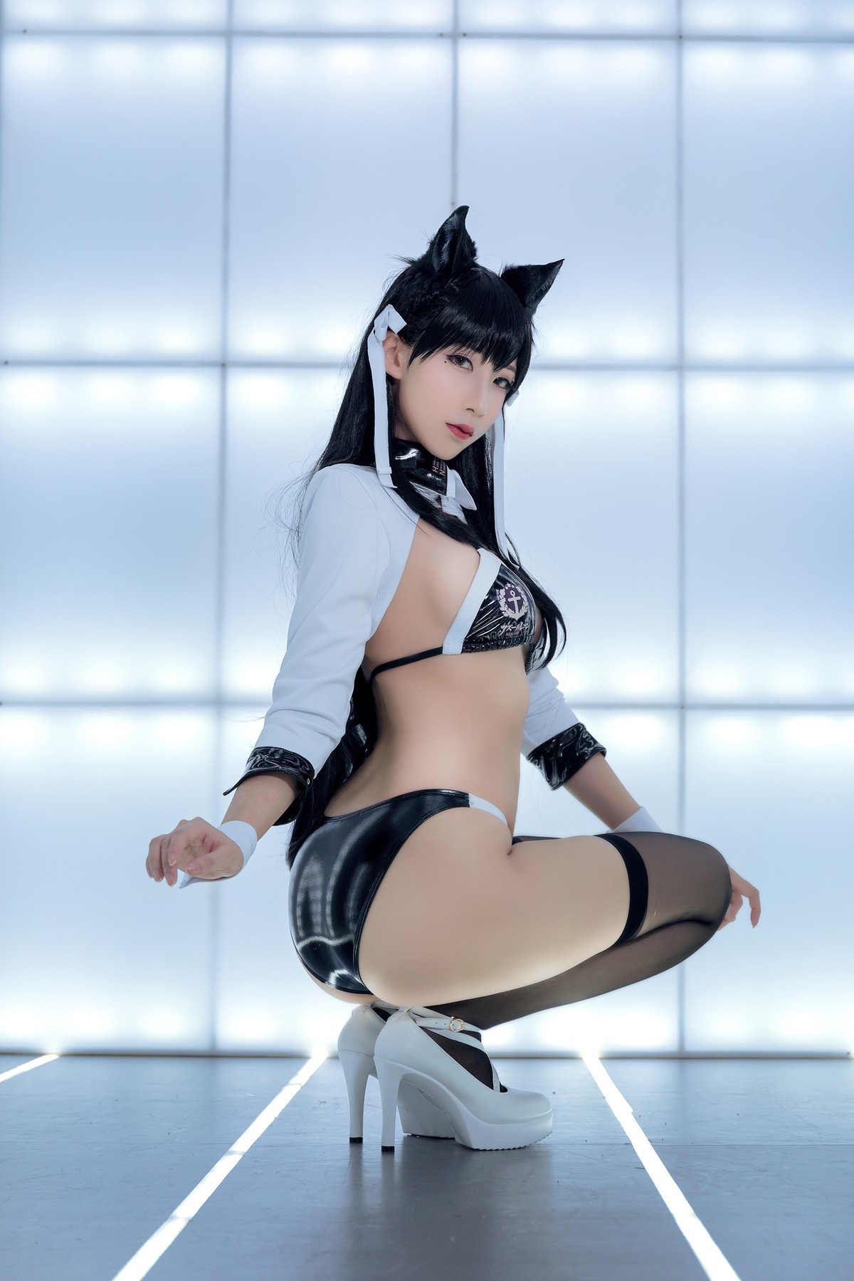 索索 Cosplay 愛宕 Atago Racing Queen Ver.(3)