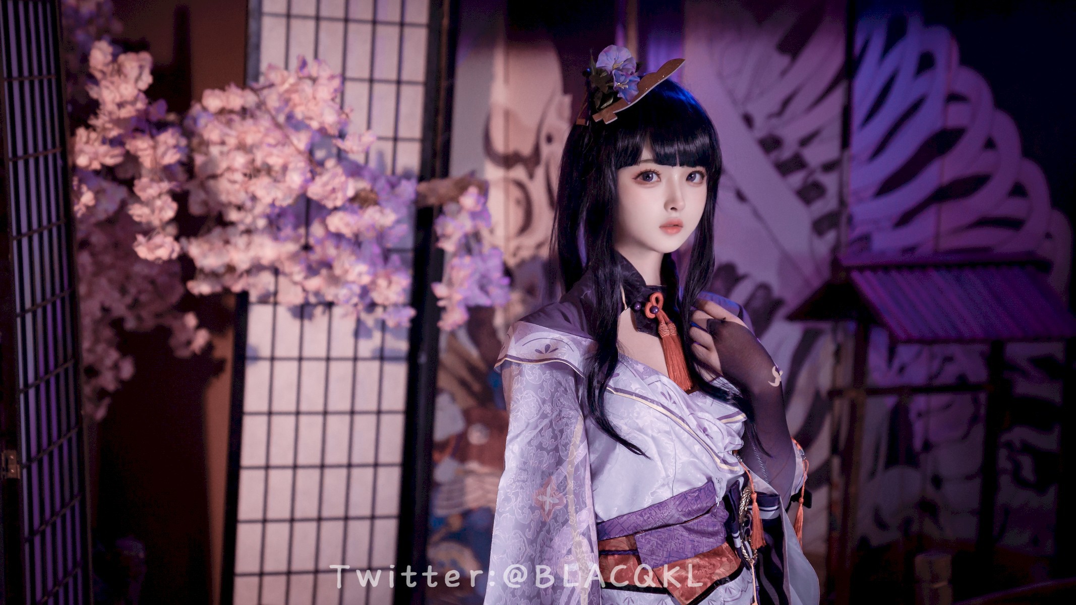 Cosplay 白莉愛吃巧克力 雷電將軍(7)