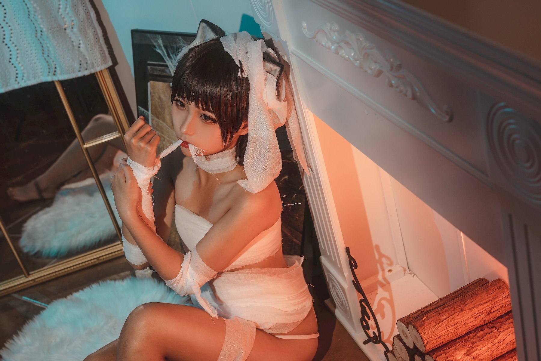 蠢沫沫 Cosplay 绷带猫(20)