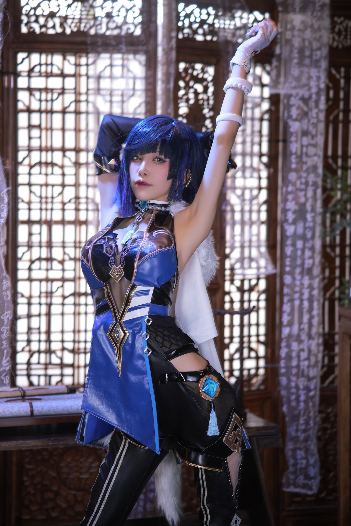 水淼aqua Cosplay 夜兰 Yelan(12)