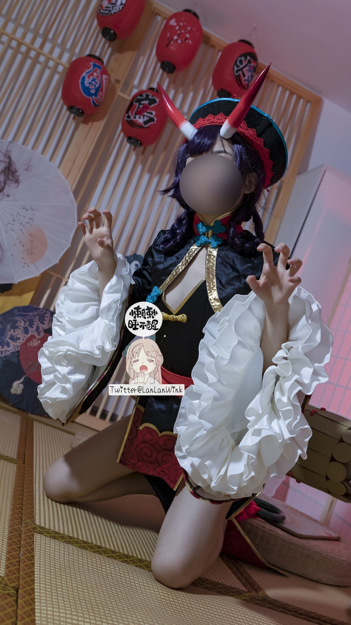 懒懒睡不醒 Cosplay 酒吞童子(8)