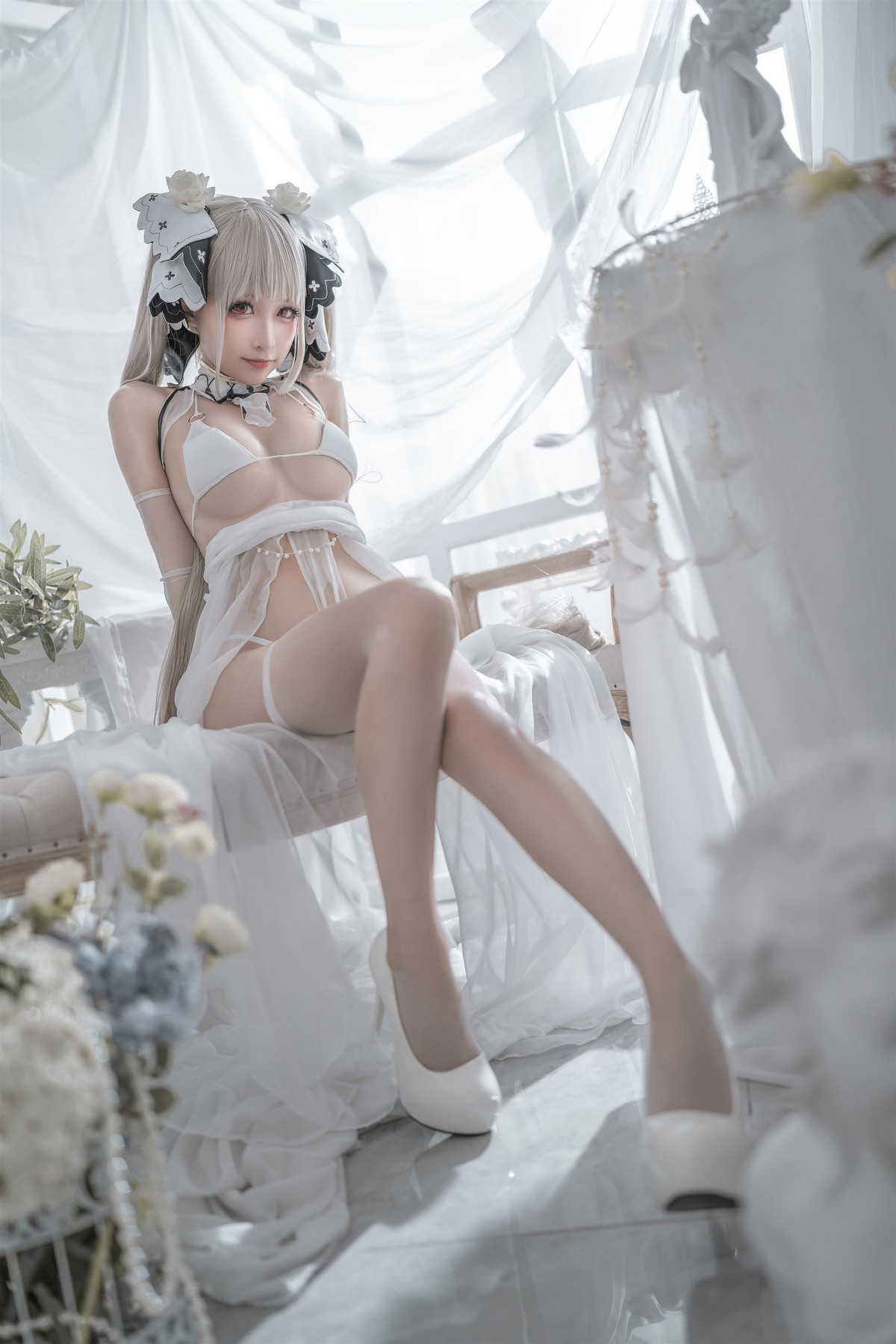 蠢沫沫 Cosplay 可畏婚纱(8)