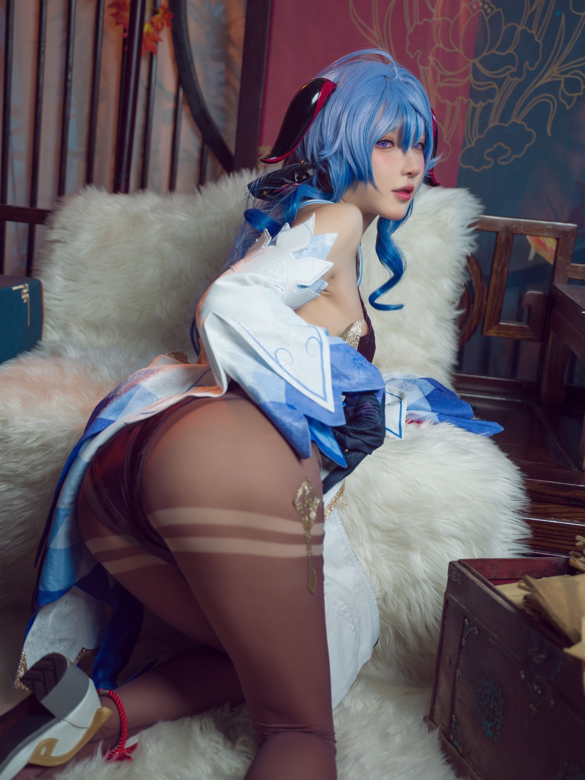 阿包也是兔娘 Cosplay 舰长 原神甘雨(9)