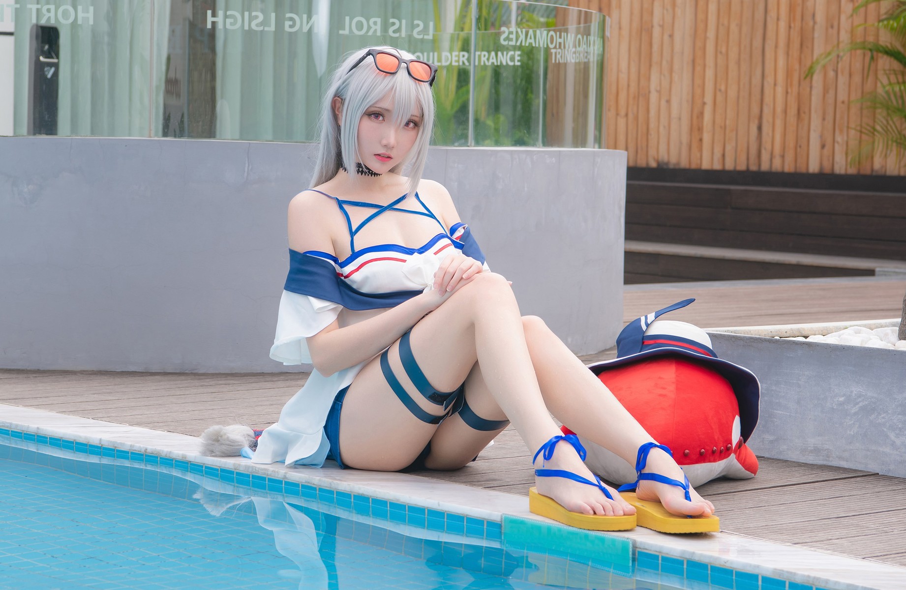 Cosplay 瓜希酱 斯卡蒂(7)