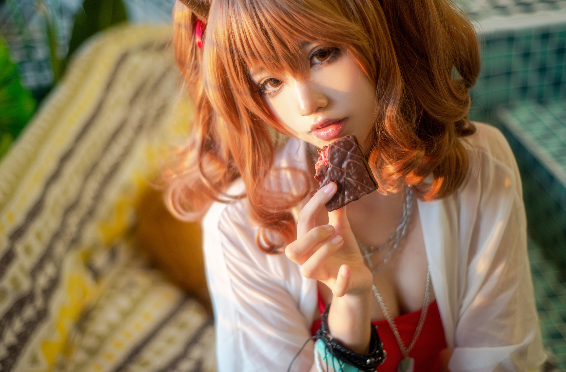 工藤新伍 Cosplay 明日方舟 安洁莉娜 夏卉泳装(24)