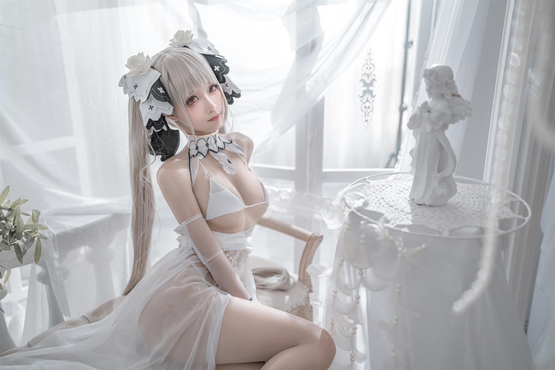 蠢沫沫 Cosplay 可畏婚纱(13)