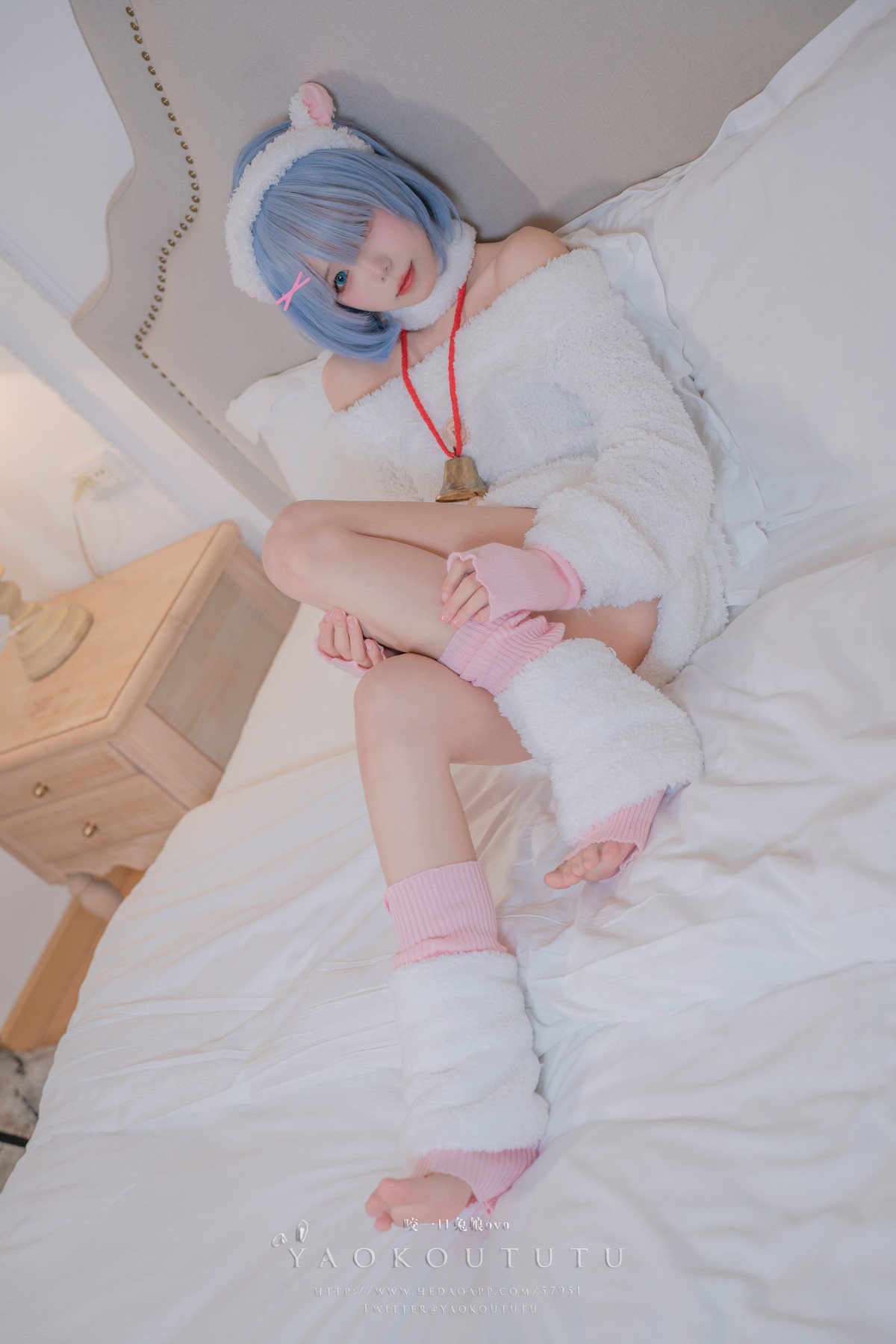 Cosplay 黏黏团子兔 T3特典 蕾姆咩咩(3)