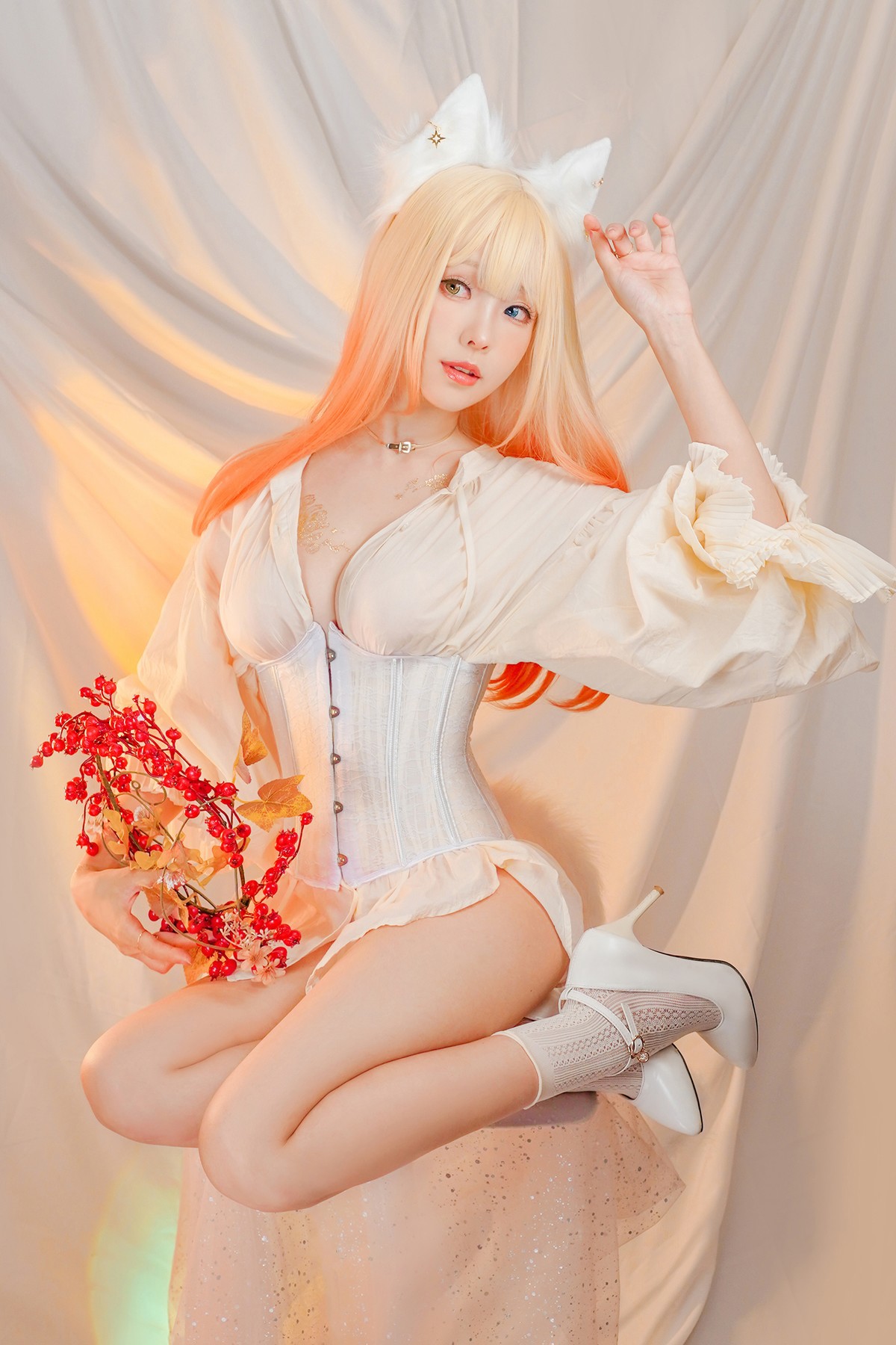 Cosplay ElyEE子 Cat魔女與貓(39)