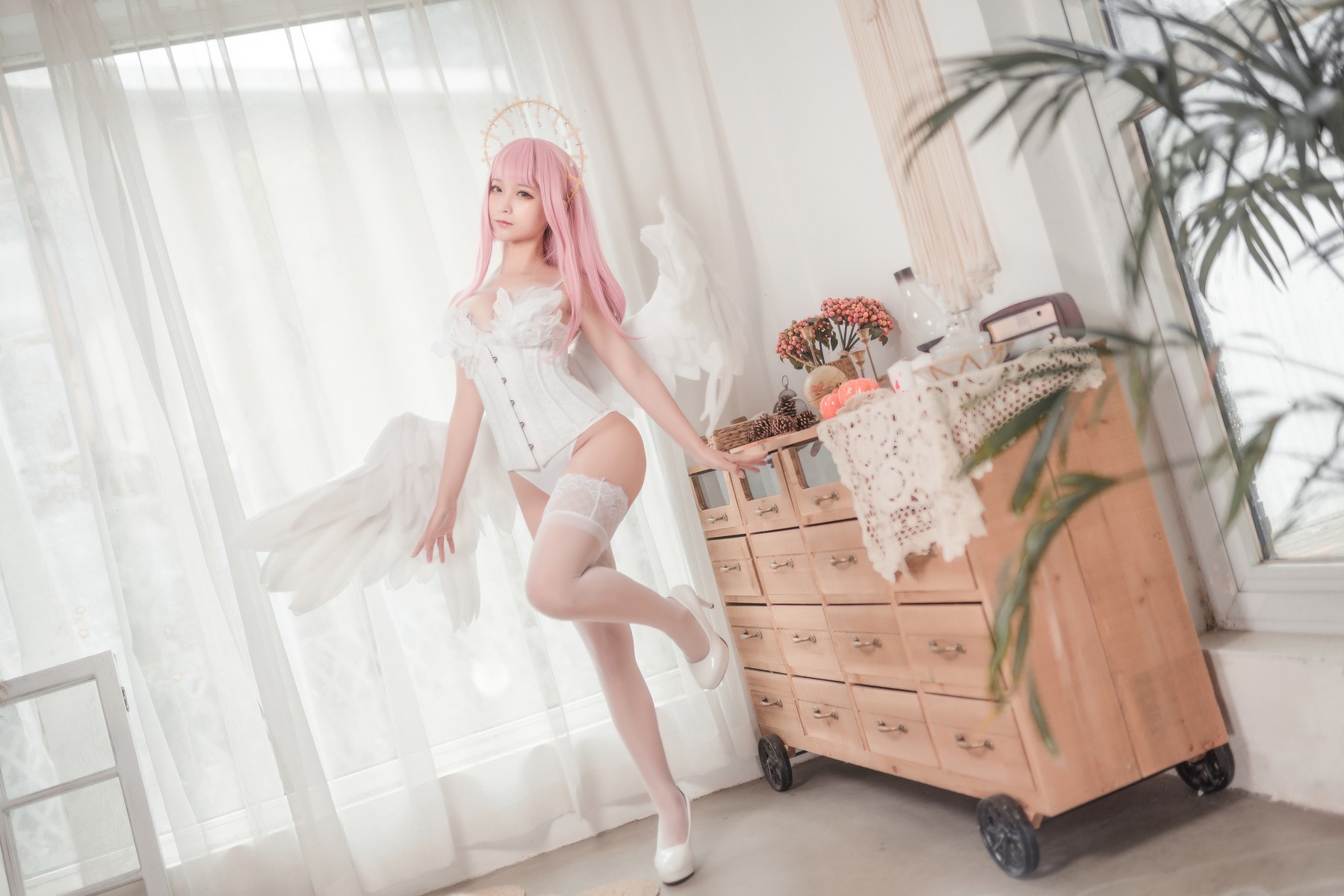 Cosplay 蠢沫沫 Chunmomo 沫沫真爱版 天使本-光天使(37)