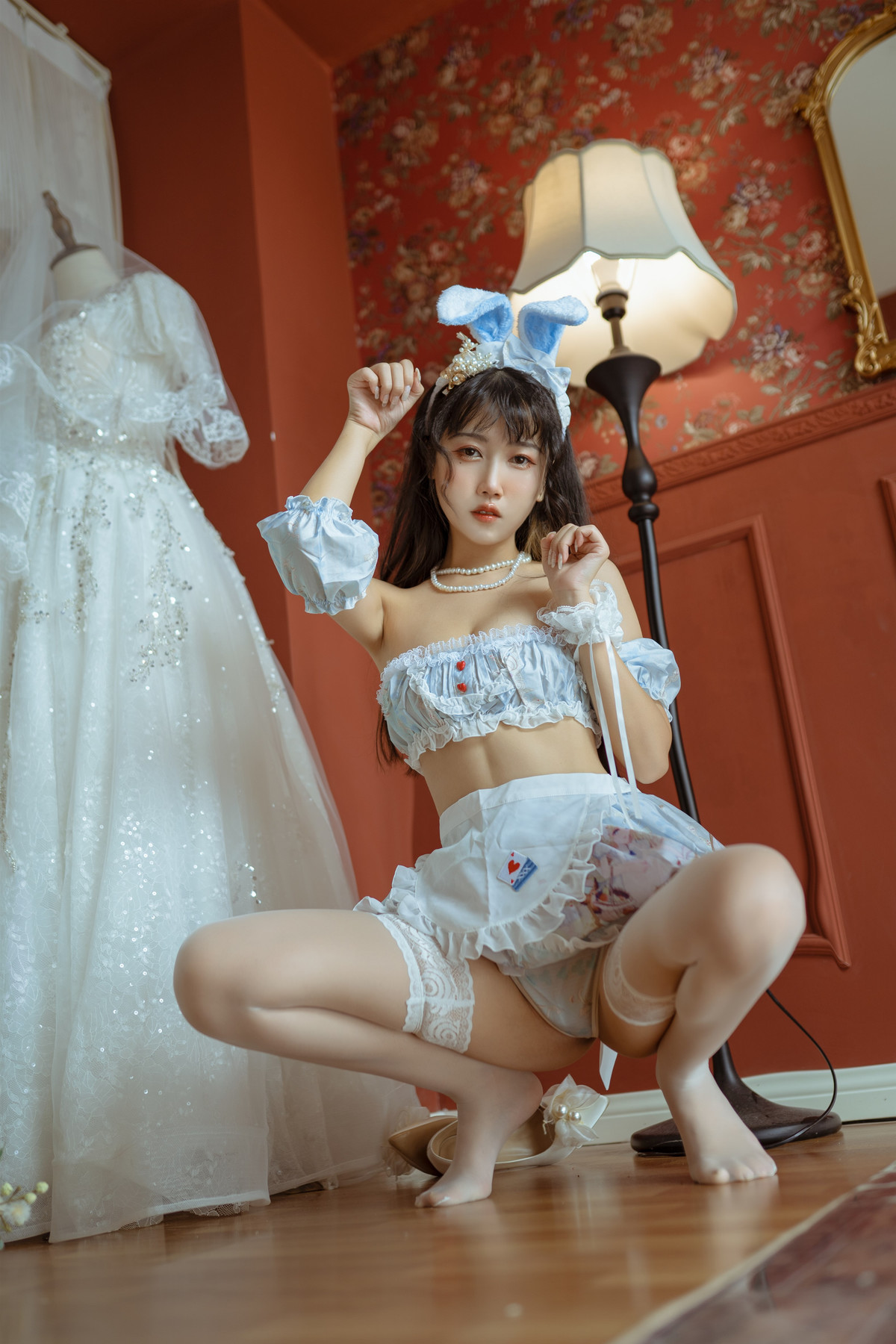 不呆猫 Cosplay 兔子女友(34)