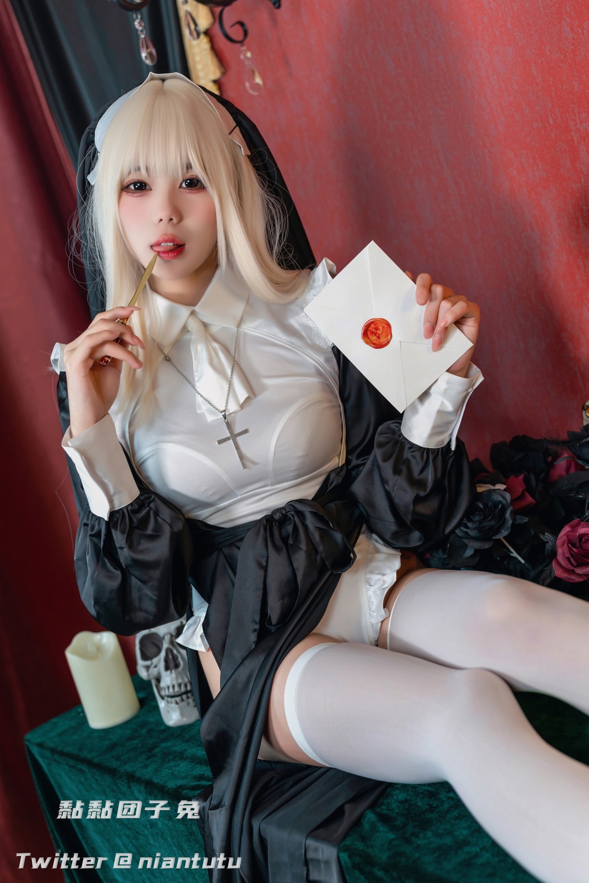 Cosplay 黏黏团子兔 Nun 修女(19)