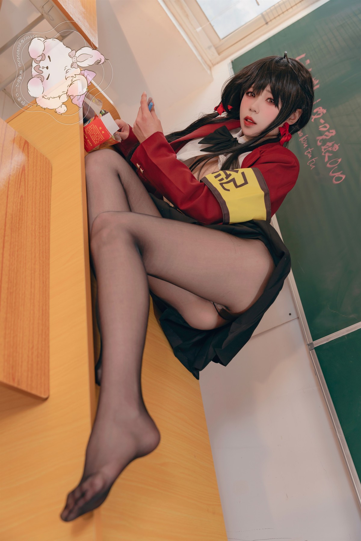 Cosplay 咬一口兔娘 风纪委员大凤 Set.02(10)