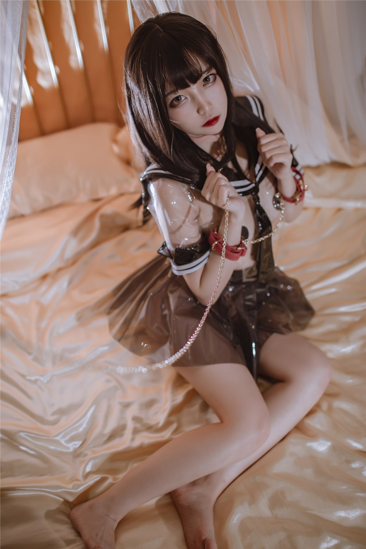 Cosplay 二佐Nisa 透明JK(7)