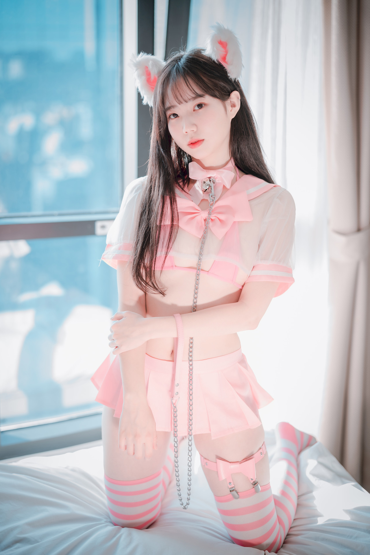 Myua 뮤아, [DJAWA] Catgirl in Pink Set.01(7)