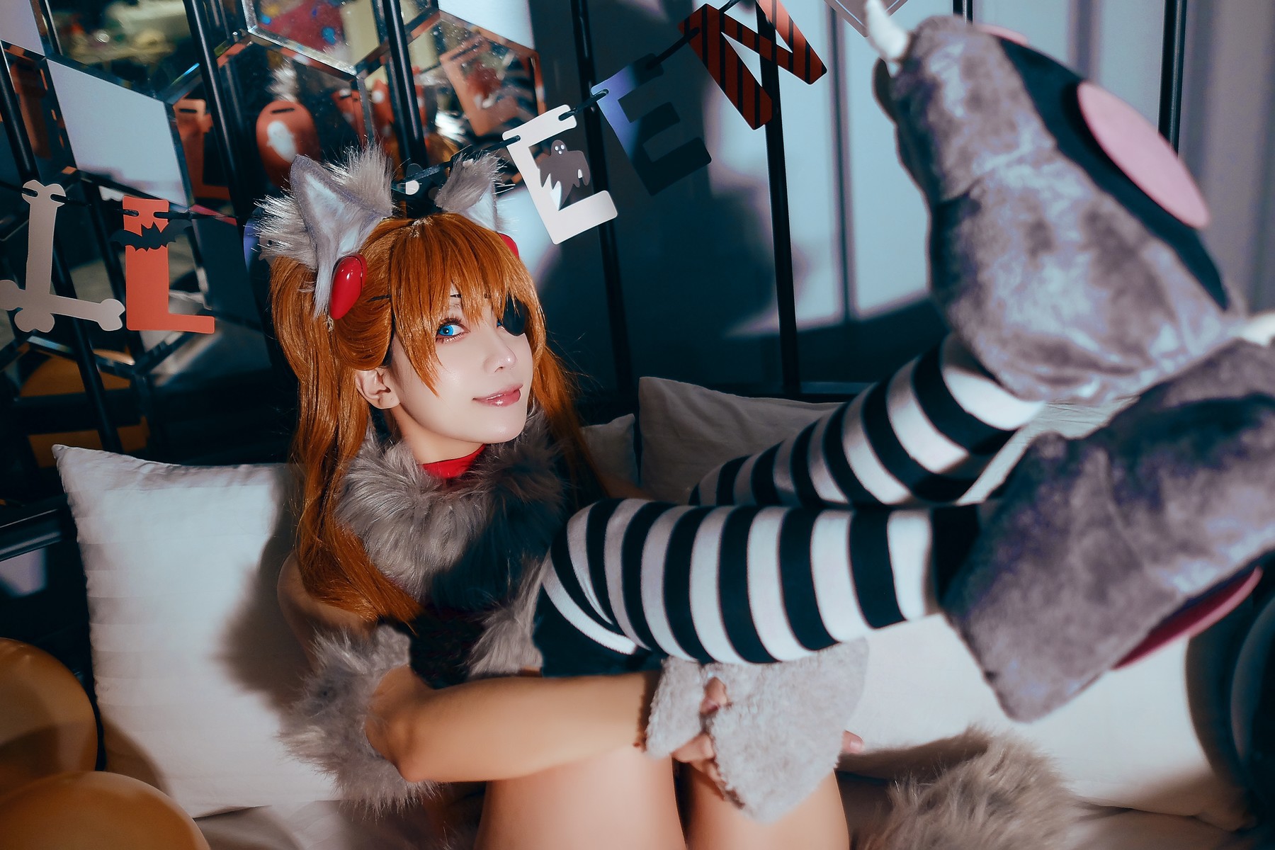 MingTao 明桃 Cosplay Asuka Werewolf(18)