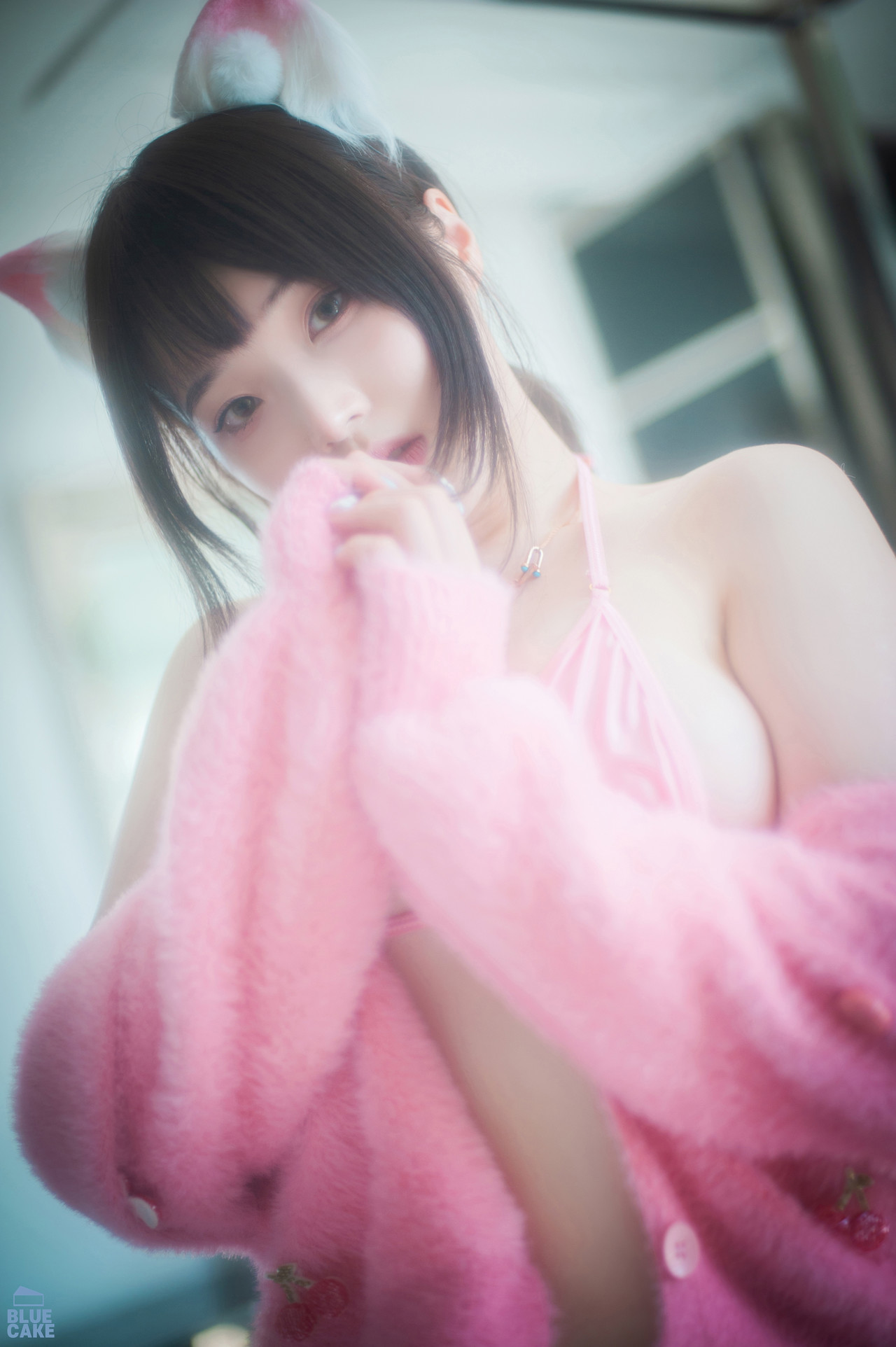 Bambi 밤비, [BLUECAKE] Naughty Cats Pink &#038; Mint RED Set.01(63)