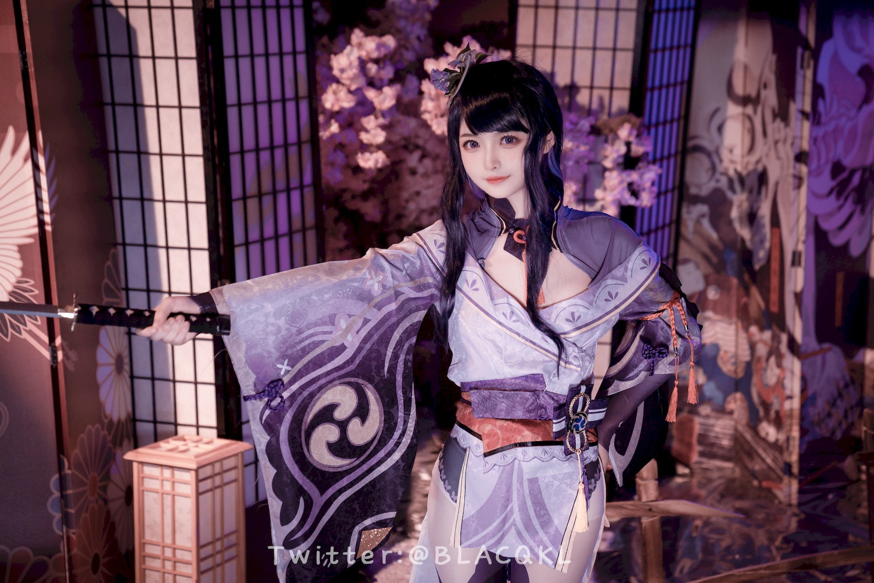 Cosplay 白莉愛吃巧克力 雷電將軍(1)