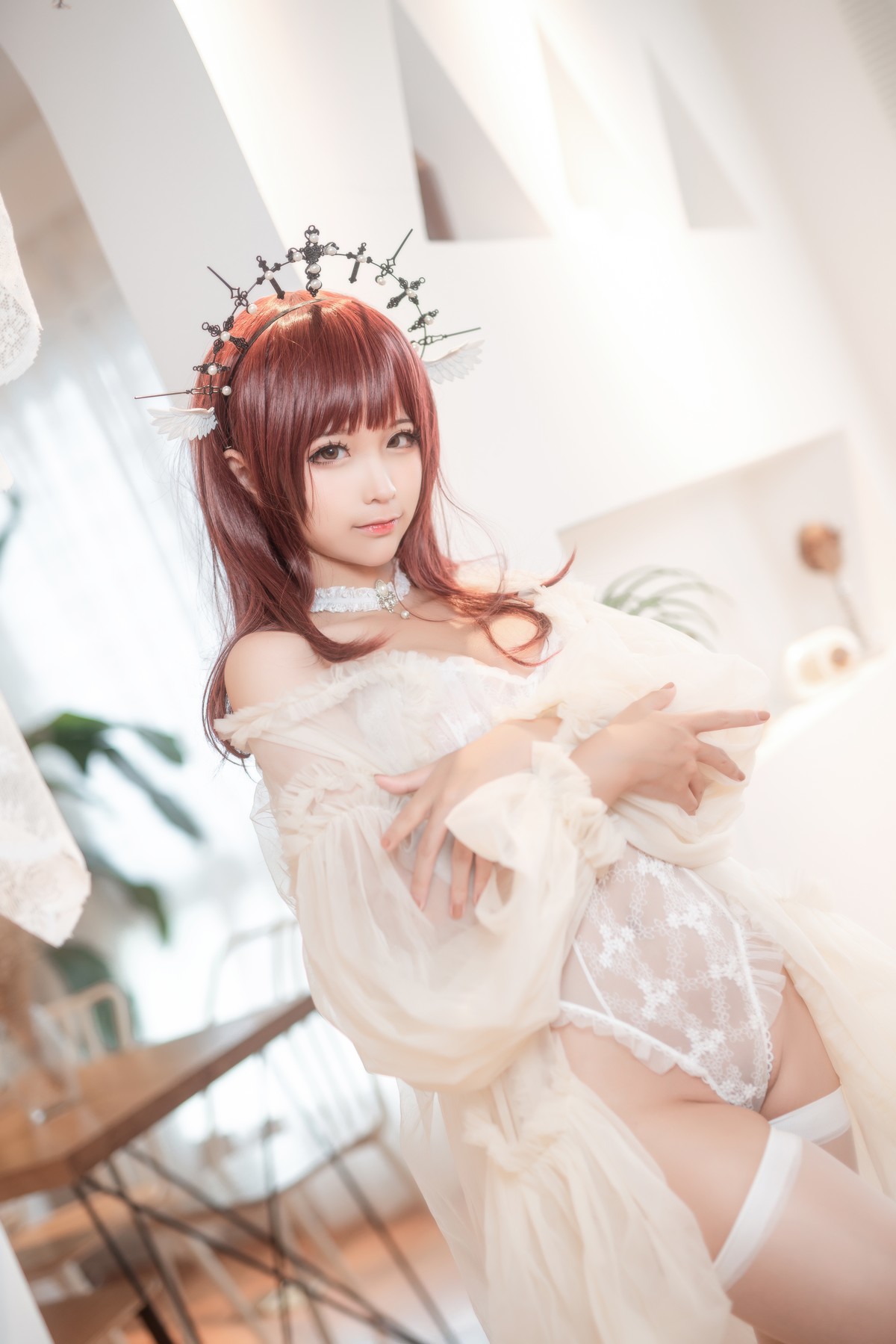 Cosplay 蠢沫沫 Chunmomo 沫沫真爱版 天使本-火天使(20)