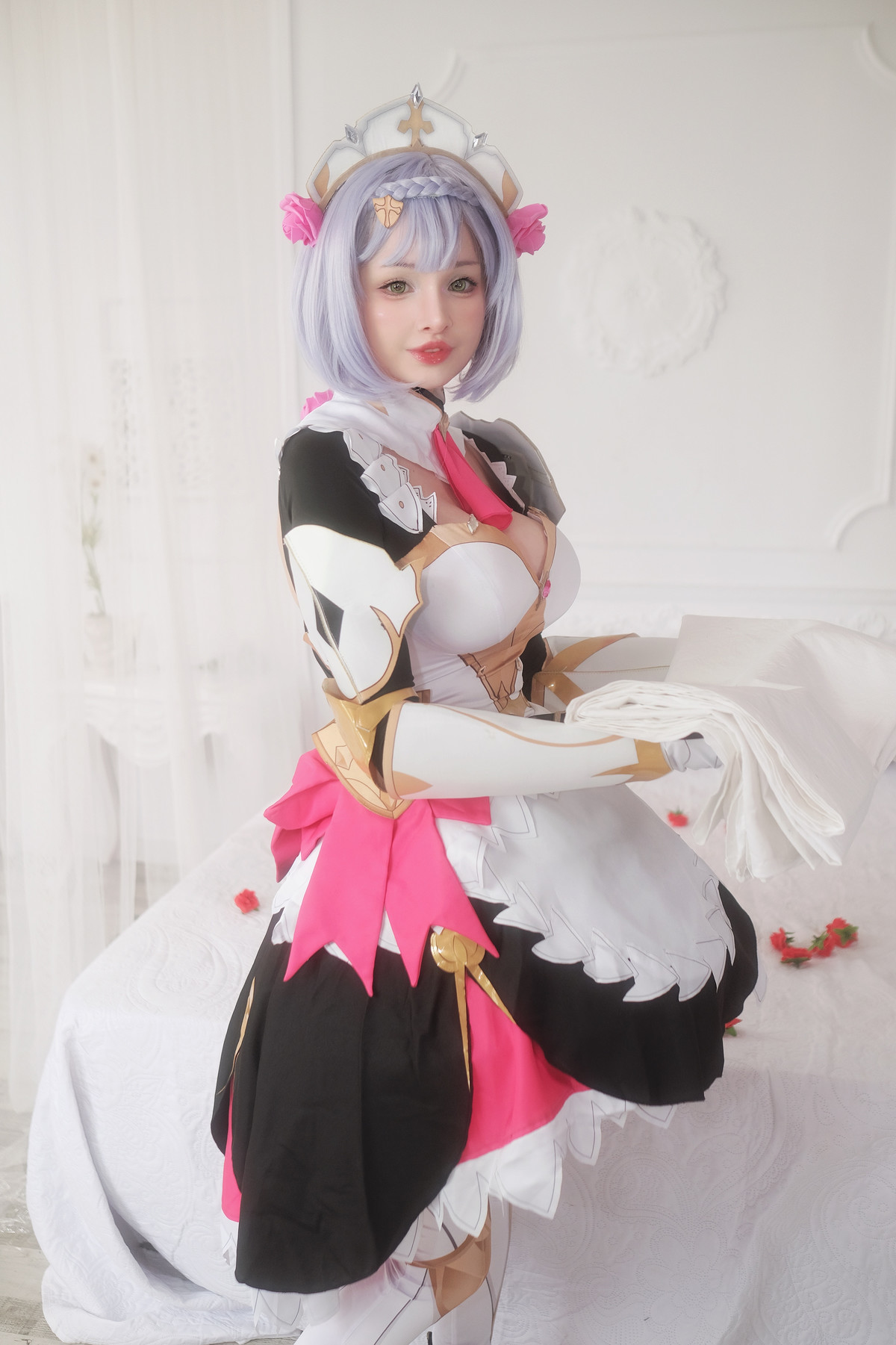 Hidori Rose Cosplay Noelle &#8211; Genshin Impact(6)