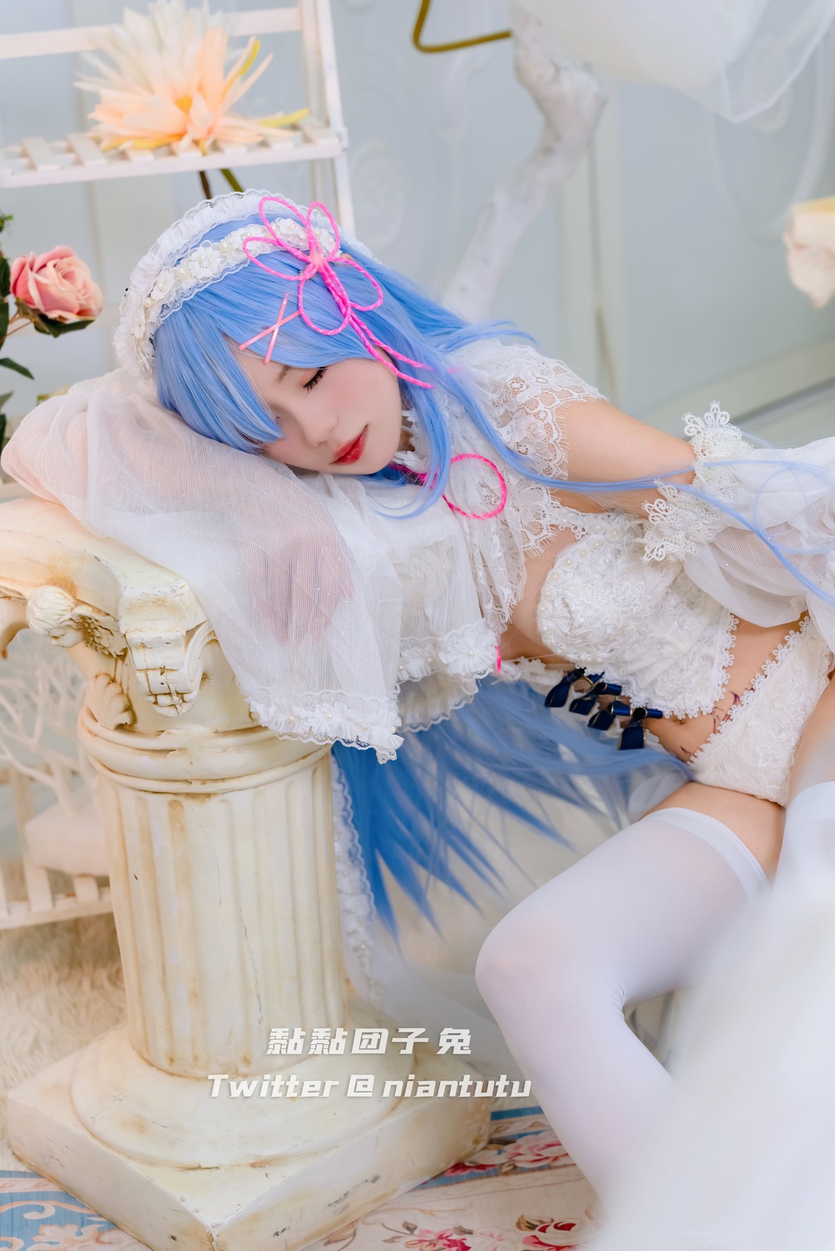 Cosplay 黏黏团子兔 长发蕾姆(6)